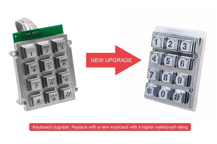 Rugged Emergency Handset Telephone For Public Area