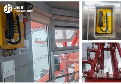 JR103-FK Industrijski telefon uspješno raspoređen u projektu dizalica